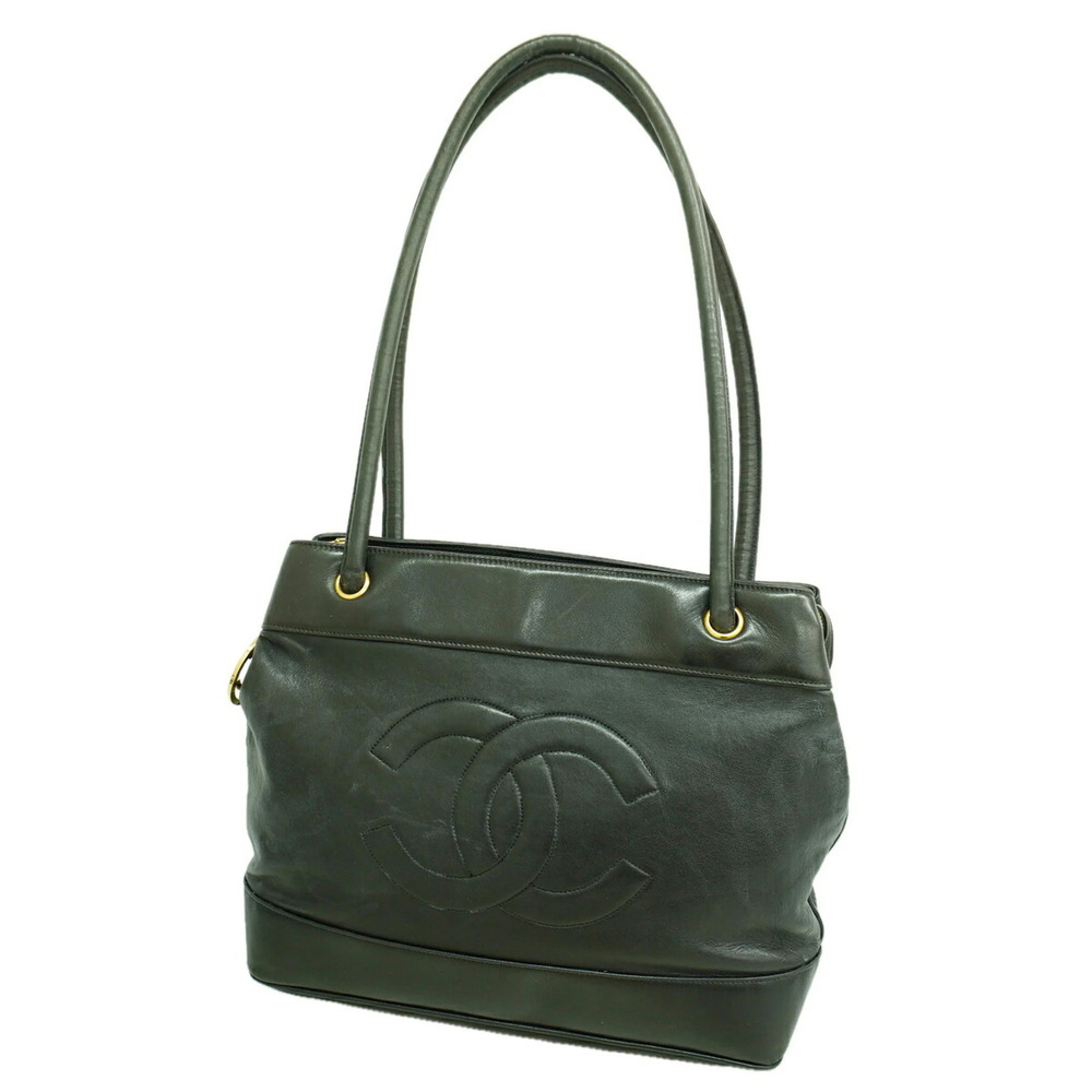 Chanel Lambskin Tote Bag, Black, Women's